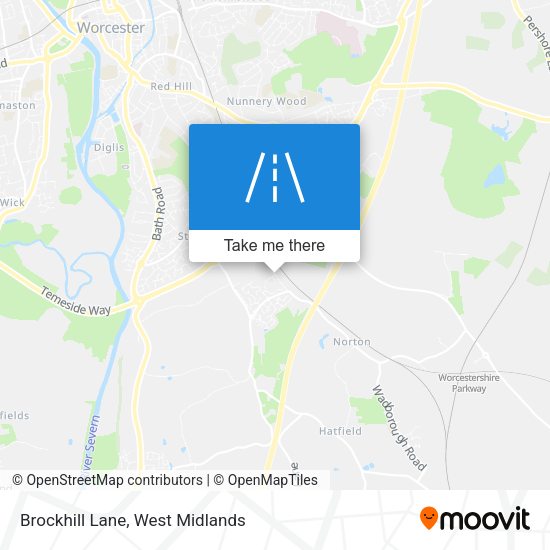 Brockhill Lane map