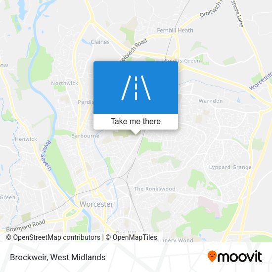 Brockweir map