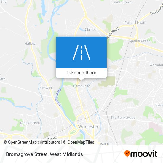 Bromsgrove Street map