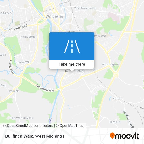 Bullfinch Walk map