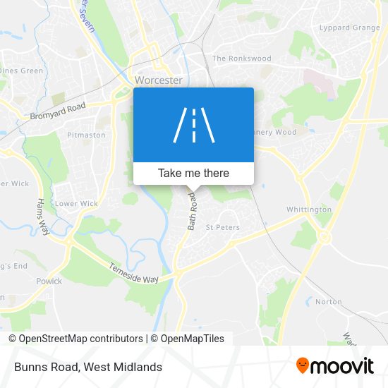 Bunns Road map