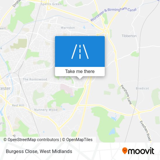 Burgess Close map