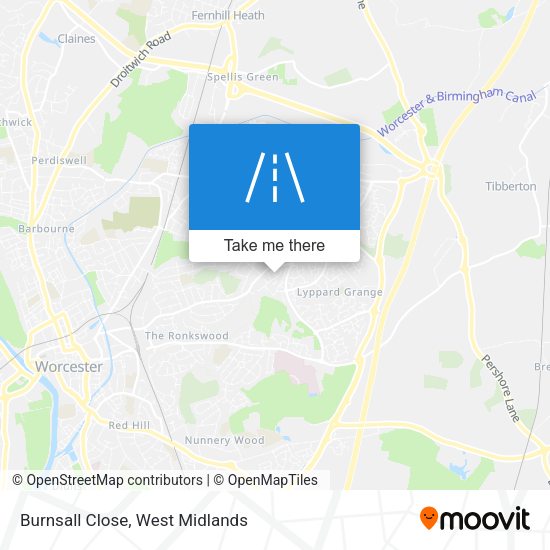 Burnsall Close map