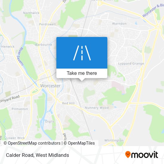 Calder Road map