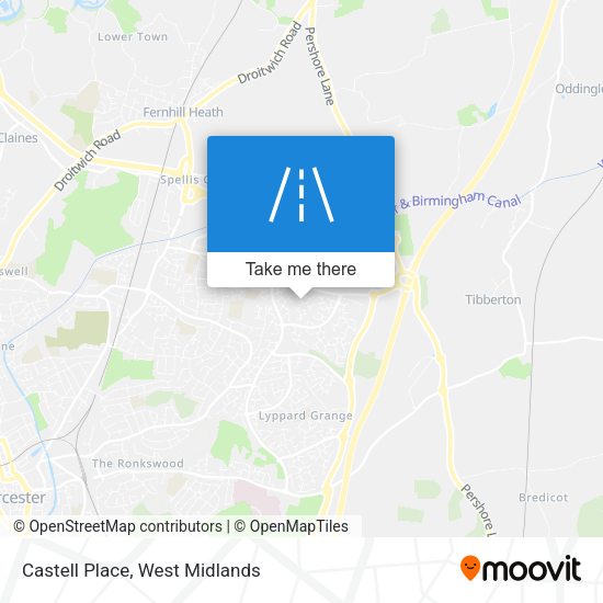 Castell Place map