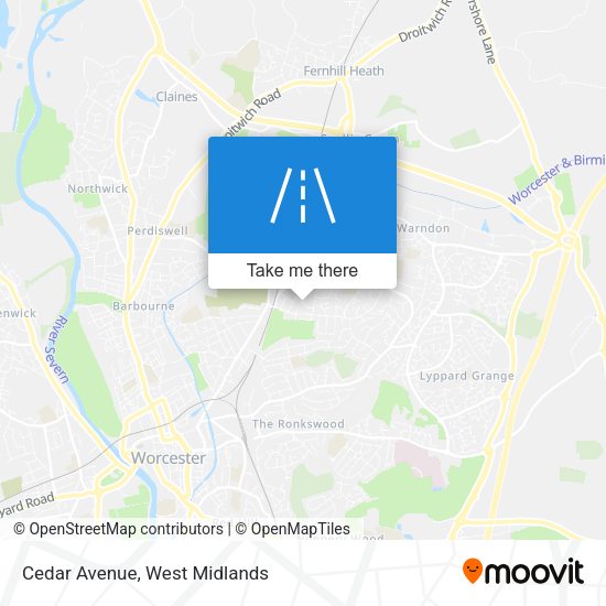 Cedar Avenue map