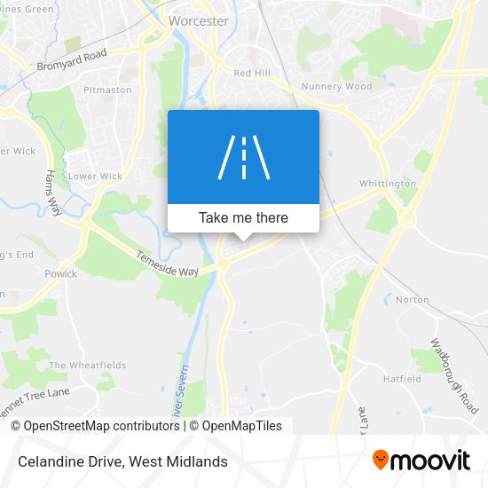 Celandine Drive map