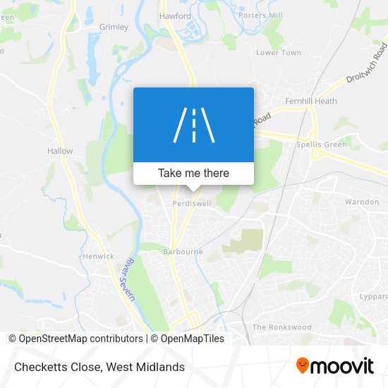 Checketts Close map