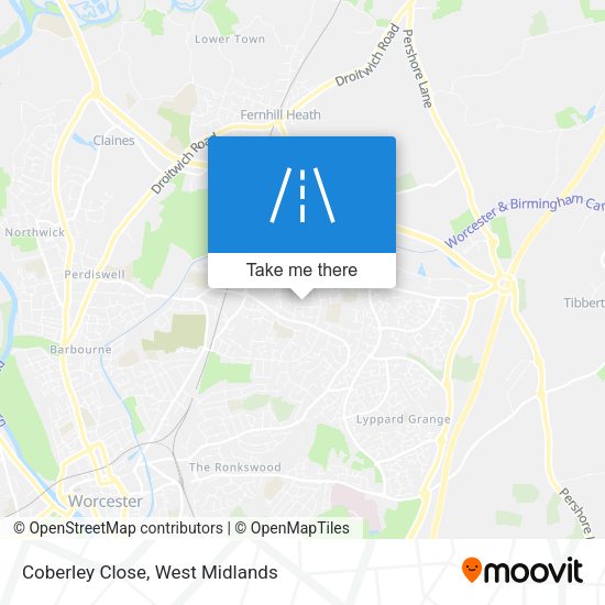 Coberley Close map