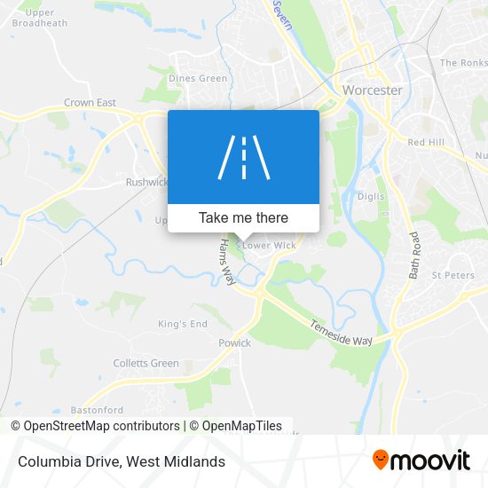 Columbia Drive map