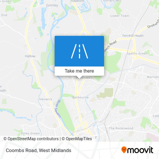 Coombs Road map