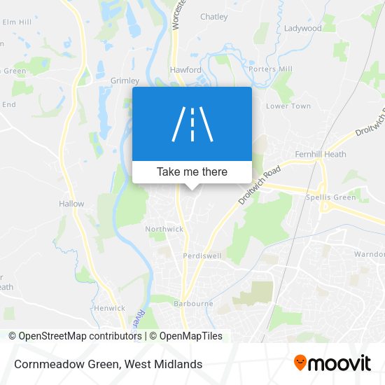 Cornmeadow Green map