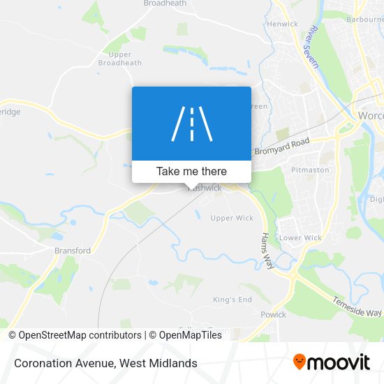 Coronation Avenue map