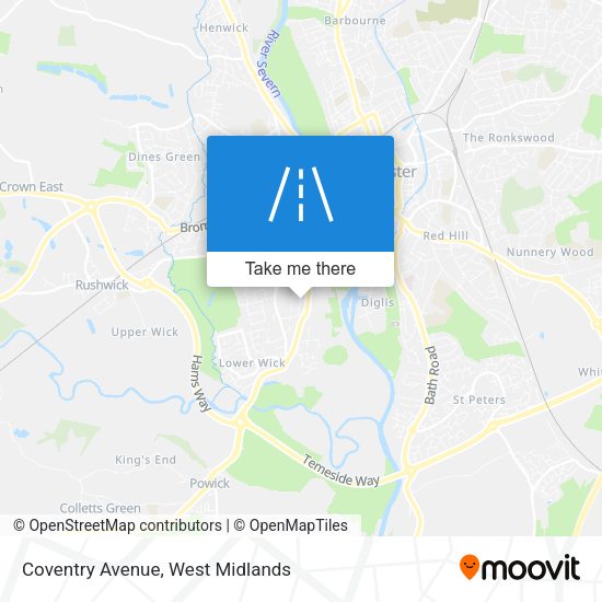 Coventry Avenue map