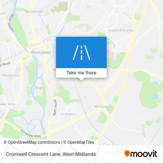Cromwell Crescent Lane map