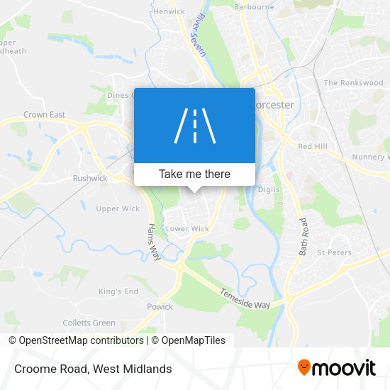 Croome Road map
