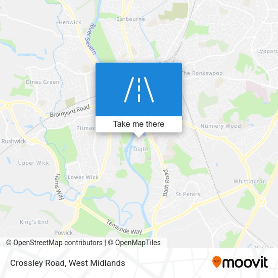 Crossley Road map