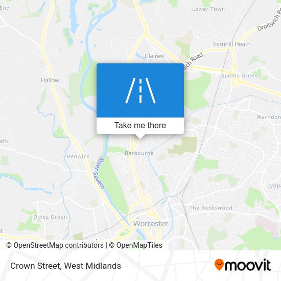 Crown Street map