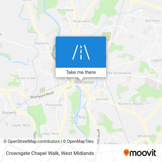 Crowngate Chapel Walk map