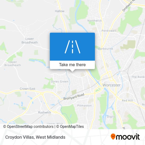 Croydon Villas map