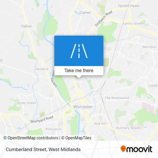 Cumberland Street map