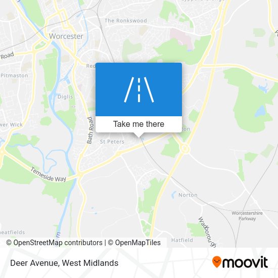 Deer Avenue map
