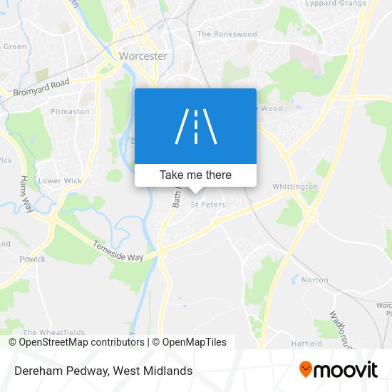 Dereham Pedway map