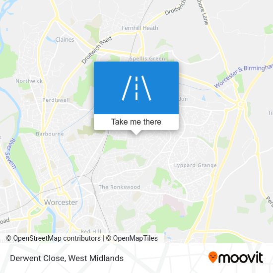 Derwent Close map