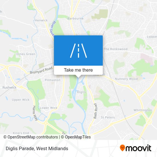 Diglis Parade map