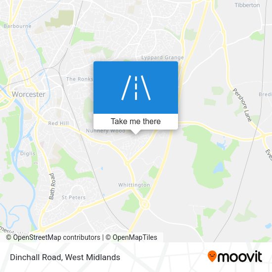 Dinchall Road map