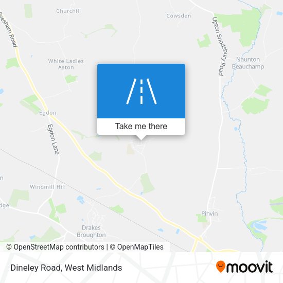 Dineley Road map