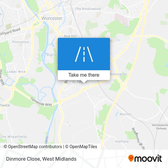 Dinmore Close map