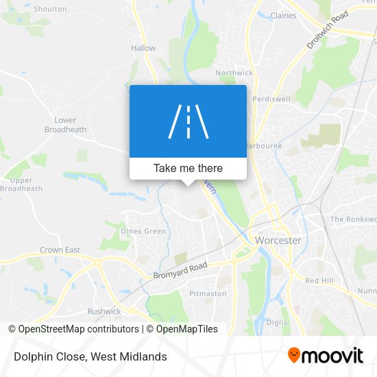 Dolphin Close map