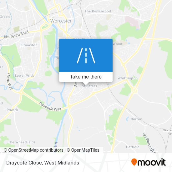 Draycote Close map
