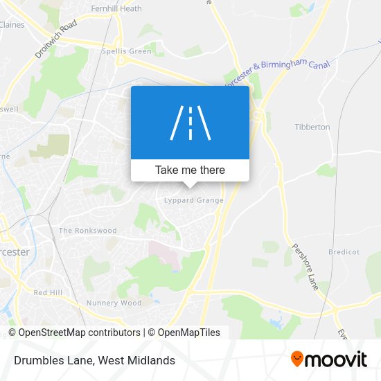 Drumbles Lane map
