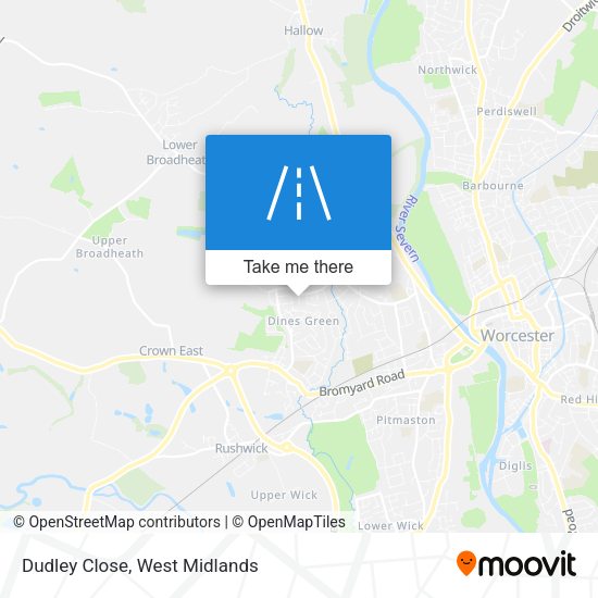 Dudley Close map