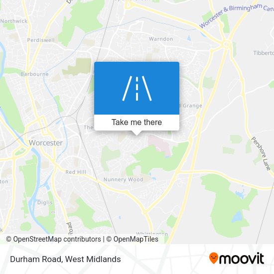 Durham Road map