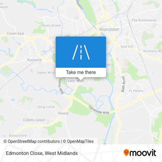 Edmonton Close map