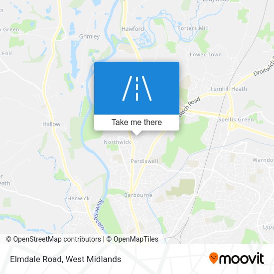 Elmdale Road map