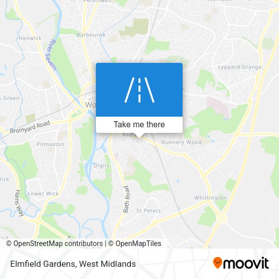 Elmfield Gardens map
