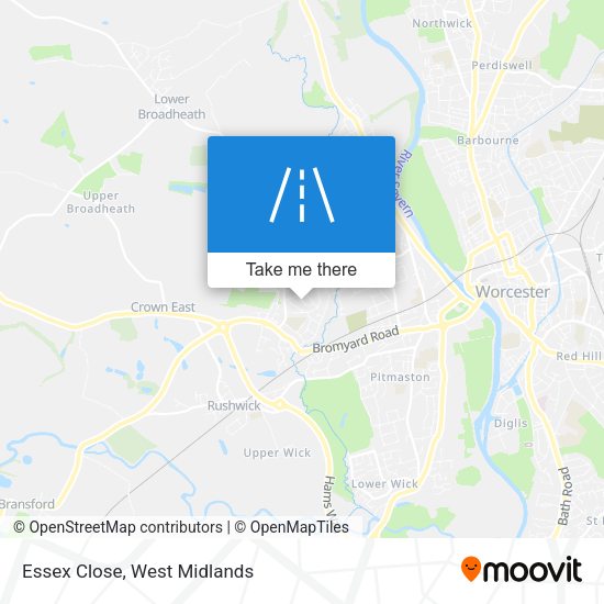 Essex Close map