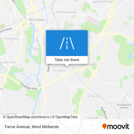 Farne Avenue map