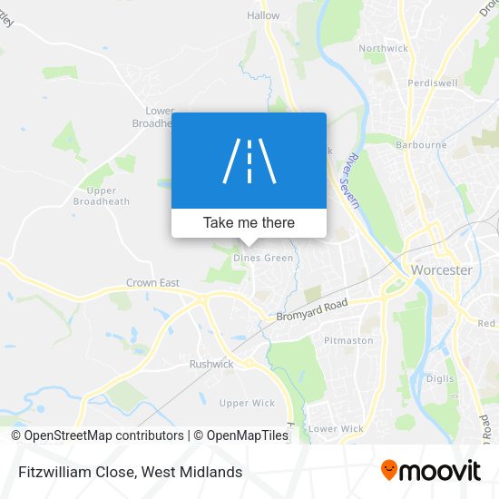 Fitzwilliam Close map