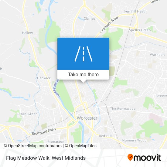 Flag Meadow Walk map