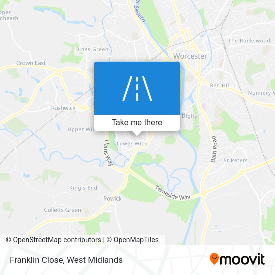 Franklin Close map