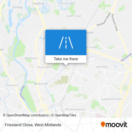 Friesland Close map