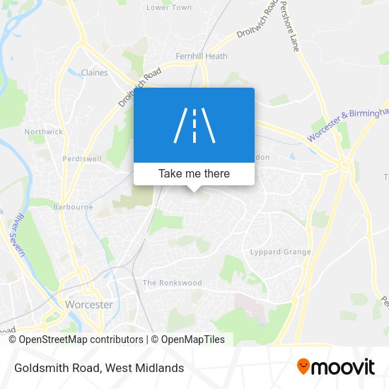 Goldsmith Road map