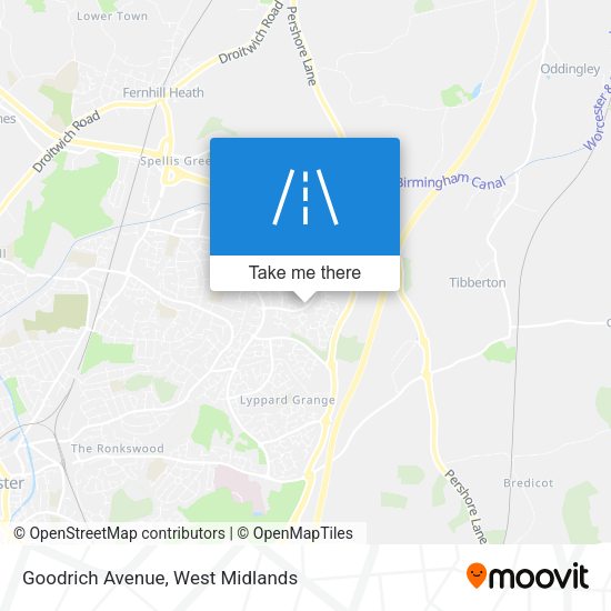 Goodrich Avenue map