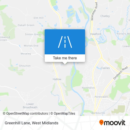 Greenhill Lane map