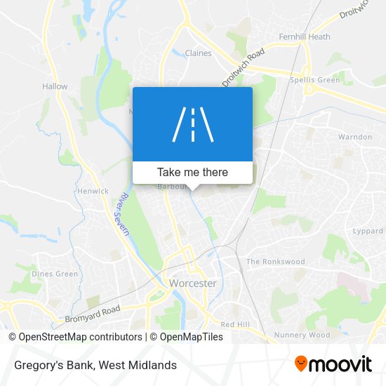 Gregory's Bank map